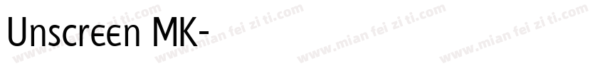 Unscreen MK字体转换